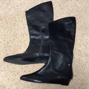 Black low wedge Calvin Klein Jeans boots
